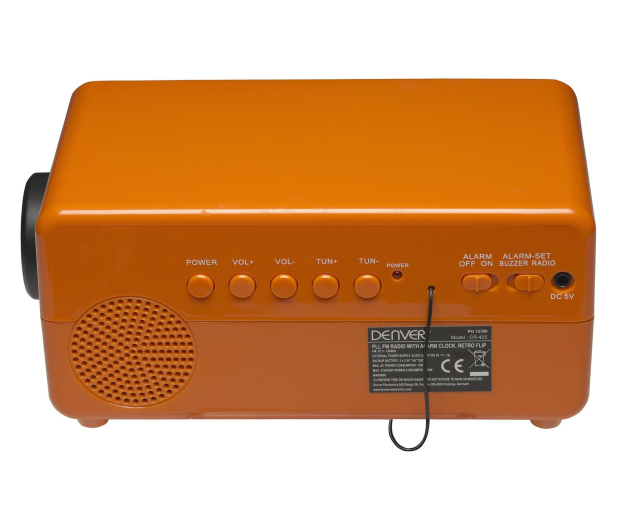 Denver Radiobudzik retro Denver CR-425 pomarańczowy - 1535096 - zdjęcie 5